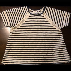 Old Navy maternity top with lace cutouts XL